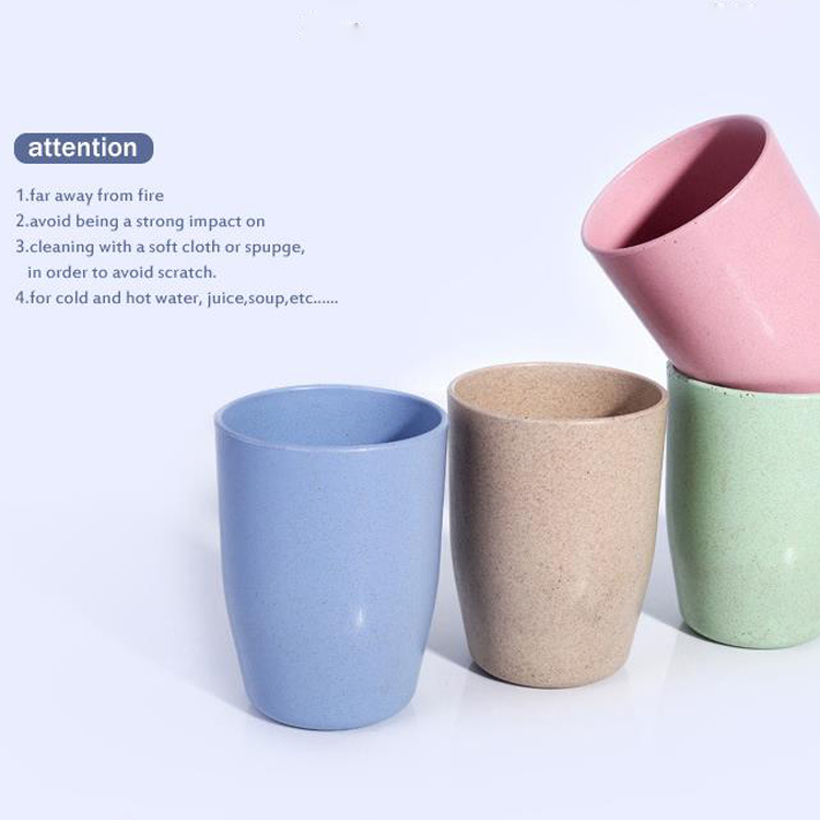 400ML Wholesale Custom Logo Color Plastic Drinking Cup Blue Coffee Cup 