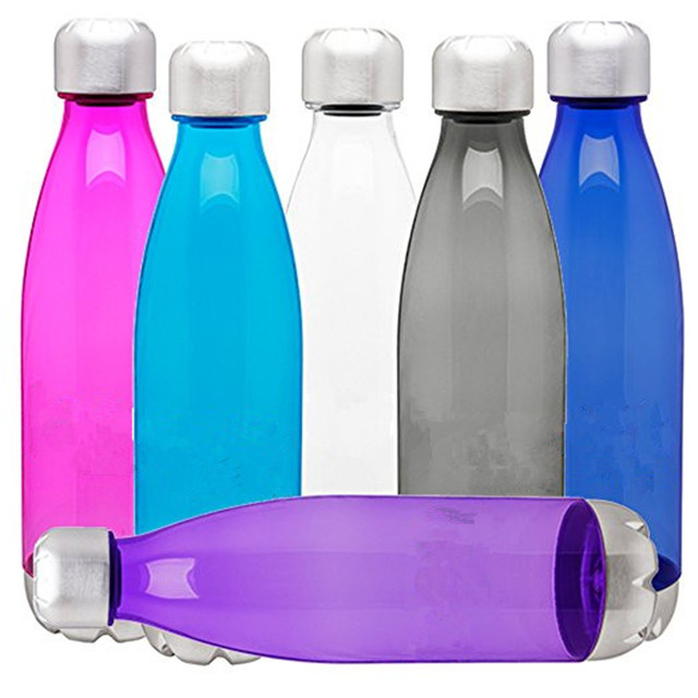 Top Selling BPA FREE Water Bottle, Single Wall Tritan Water Bottle With Stainless Steel Cap