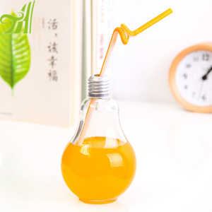 Bulb Shaped 300ml Plastic Bottle For Juice