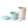 Nature Custom Color 350 ML Wheat Straw Cup, Plastic Cup With Straw