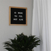 Hot Sale Wooden Frame Slotted Letter Board With Stand