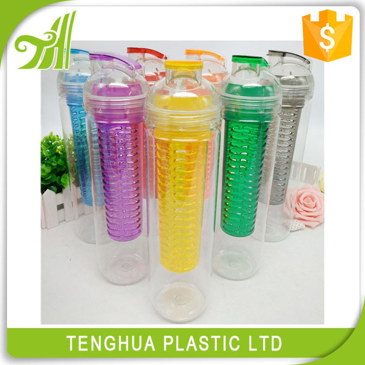 fruit infuser transparent water bottle