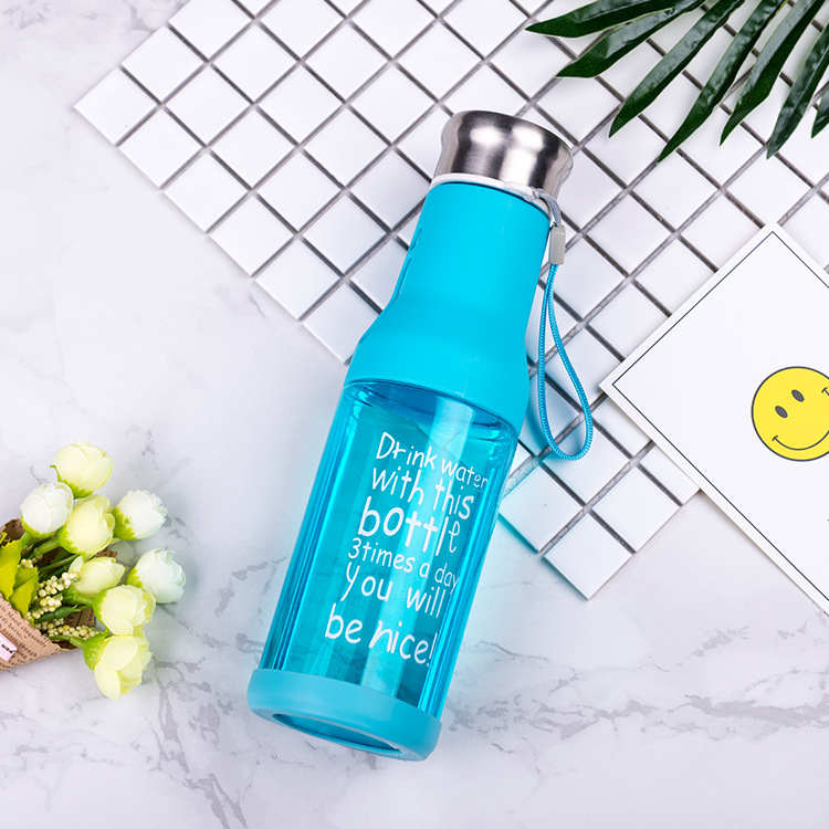 600ml Colorful Fruit Infused Shaker Water Bottle