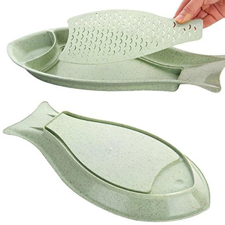 Fish Shaped Cheap Charger Dumpling Plastic Dinner Plate