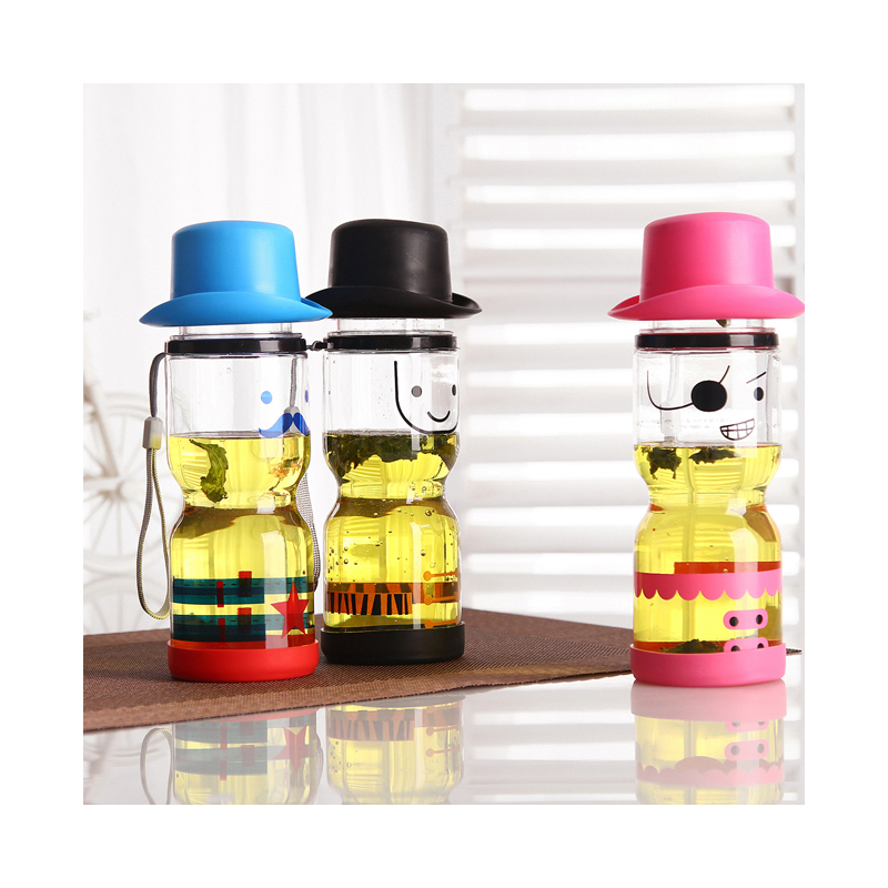 Hot Selling Kid Plastic Bottle With Hat Lid