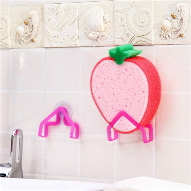 Wholesale Price Kitchen Suction Cup Sponge Clip,Non-folding Rack