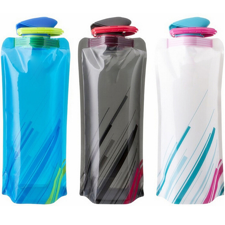 700ml Flexible Collapsible Foldable Bag Reusable Outdoor Water Bottles