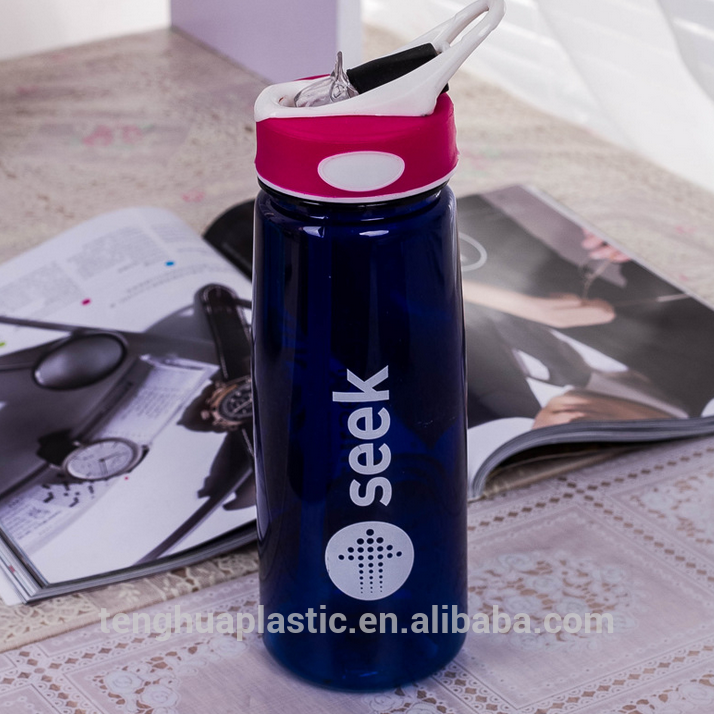 600ml Plastic Handle Shaker Sports Bottle With Straw