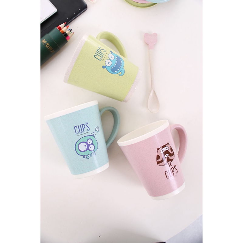 Unique Design Wholesale BPA Free Drinking Water Bottle Travel Wheat Straw Bottle