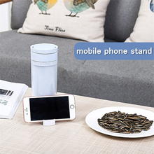 Eco-friendly Wheat Straw Portable Water Bottle With Mobile Phone Holder