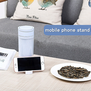 Eco-friendly Wheat Straw Portable Water Bottle With Mobile Phone Holder
