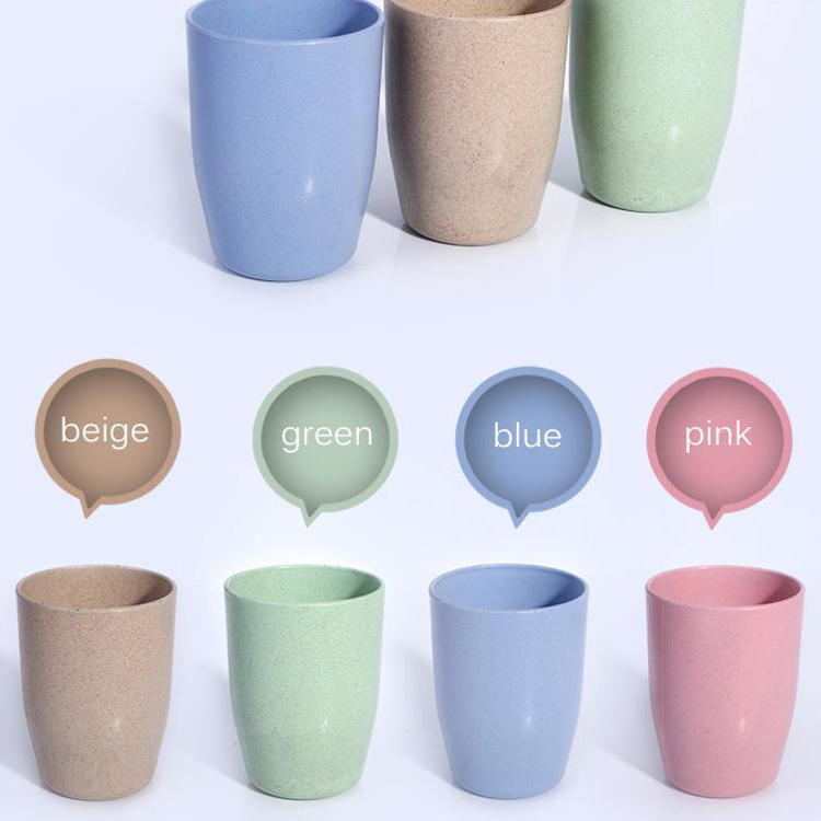 400ML Wholesale Custom Logo Color Plastic Drinking Cup Blue Coffee Cup 
