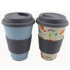 Wholesale Printed Free Sample Creative Custom Degradable Tea Bamboo Coffee Travel Mug