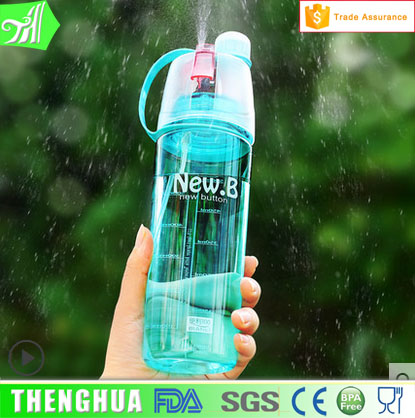 Summer Running High Quality Spray Water Bottle for Sports