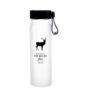 New Frosted 380ML Glass Drinking Bottle, Glass Water Bottle With Silicone Sleeve