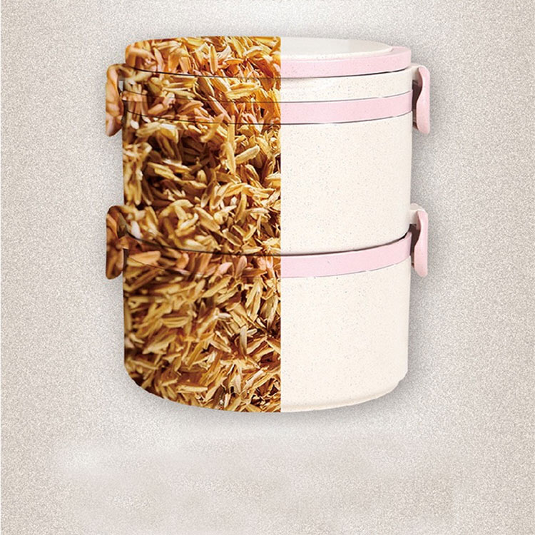 Eco Wheat Straw 1-4 Layer Biodegradable Wheat Lunch Box