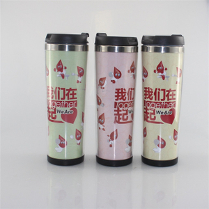 Double Wall Stainless Steel Vaccum Coffee Mug with Paper Insert Mug