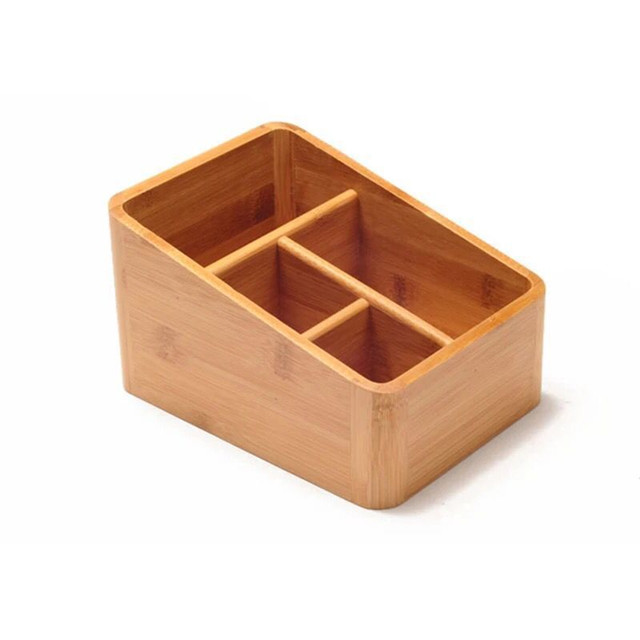 Cheap Wooden cosmetic organizer Bamboo Fiber Home Use Cosmetic Organizer Box