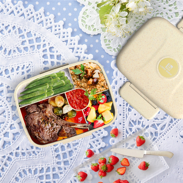 100% Food Grade Material Biodegradable School Lunch Box