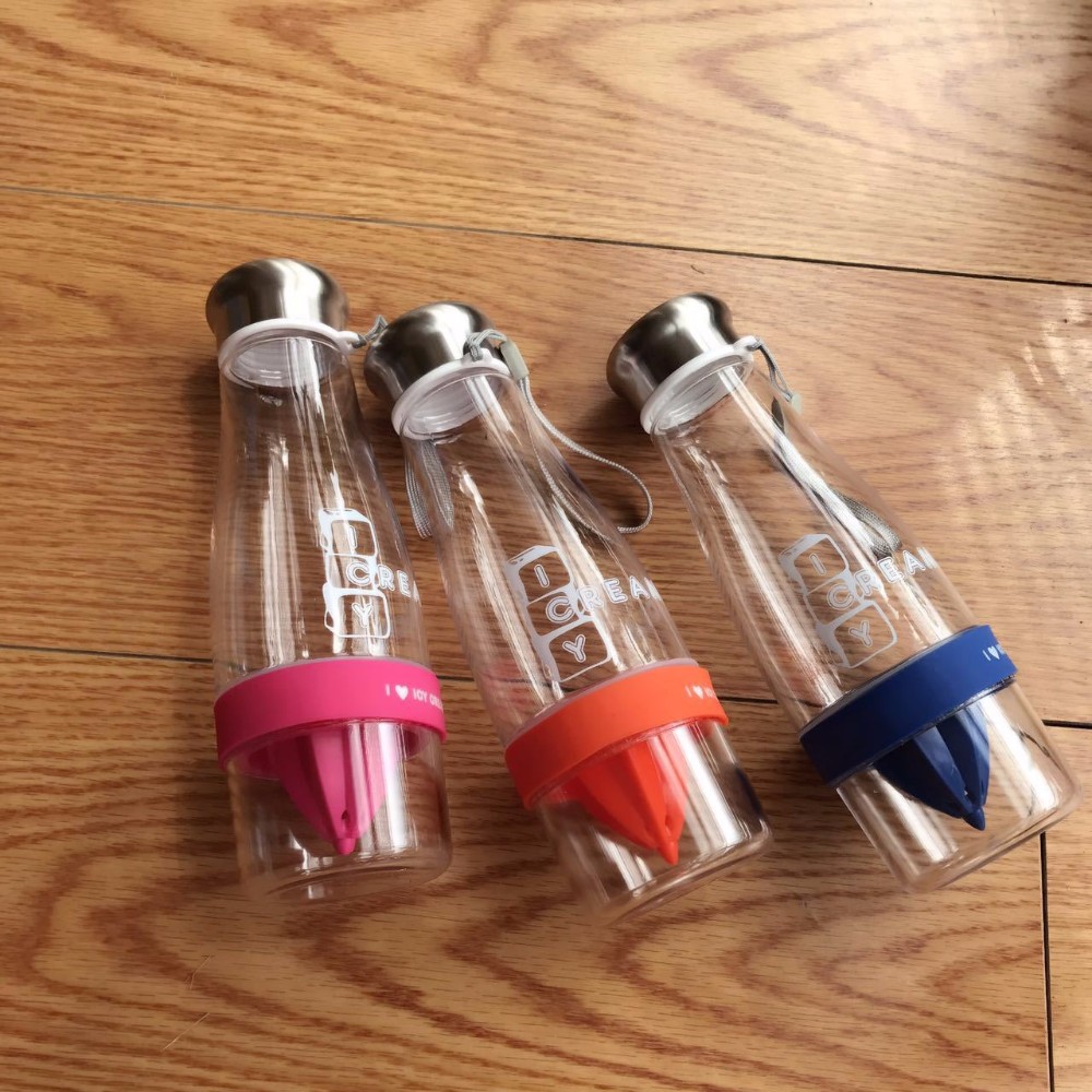 New Products Clear Plastic Fruit Infuser Water Bottle