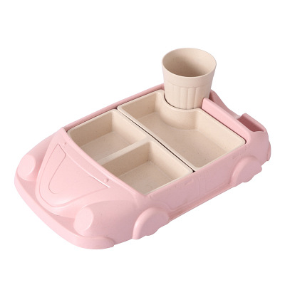 New Design Bamboo Car-shaped Biodegradable Lunch Box For Kids