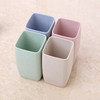 Biodegradable Wheat Straw Toothbrush Holder Water Cup