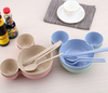 Cartoon Character EcoTableware Set Biodegradable Wheat Straw Tableware