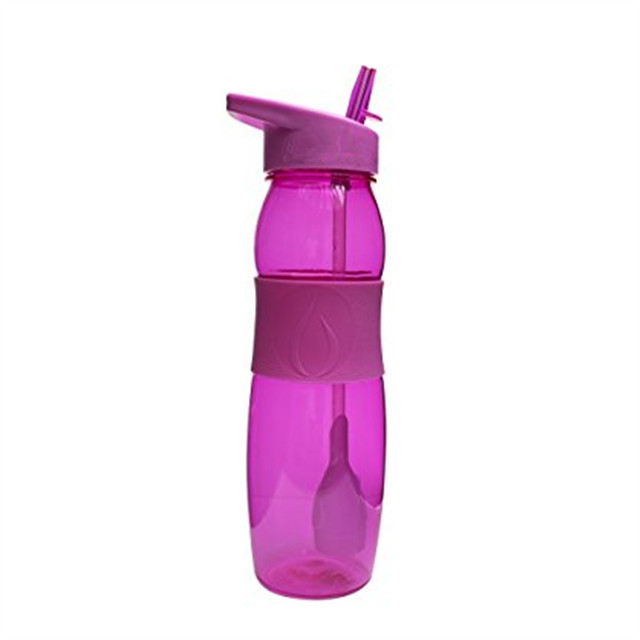 BPA FREE Travel Water Bottle, Custom Logo Space Bottle, Plastic Sports Bottle With Straw