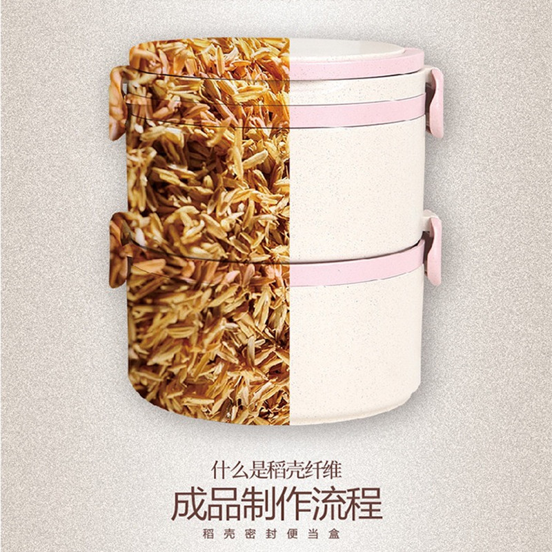 Popular 4 Layers Available Food Container, Plastic Round Lunch Box Eating on The Go