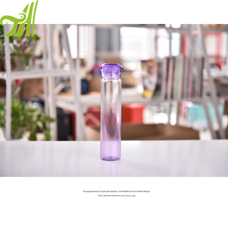 Juice Drinking Water Bottle Glass Rose Shape