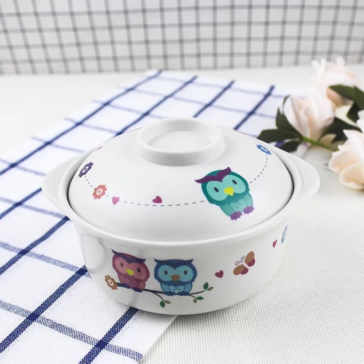 Biodegradable Children Rice Washing Bowl With Lid
