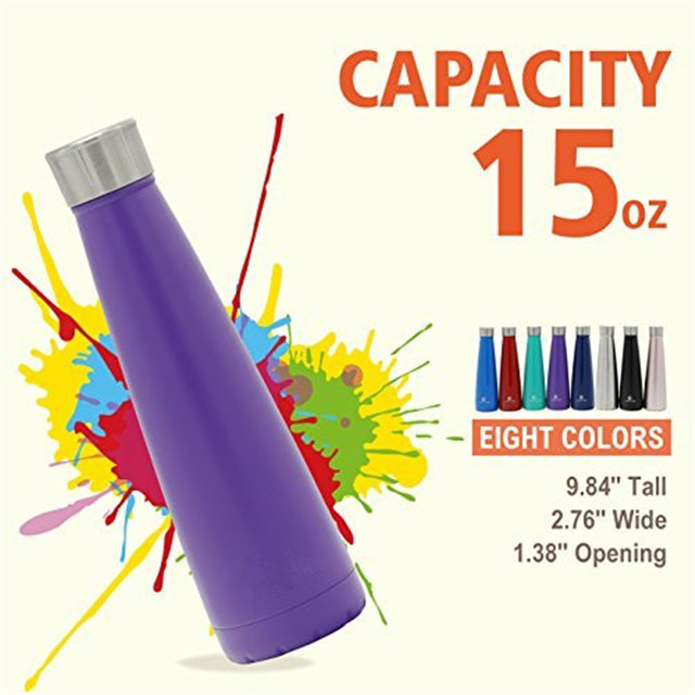 Amazon Hot Selling 24 Hours Keeping Vacuum Flask, 15 OZ Thermos Stainless Steel Flask