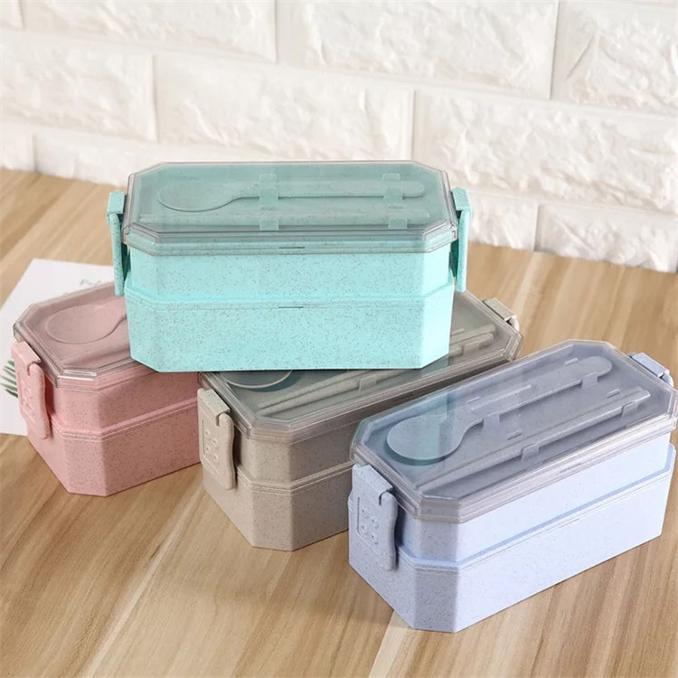 Eco Wheat Straw Baby Products Disposable Special Bamboo Lunch Box 