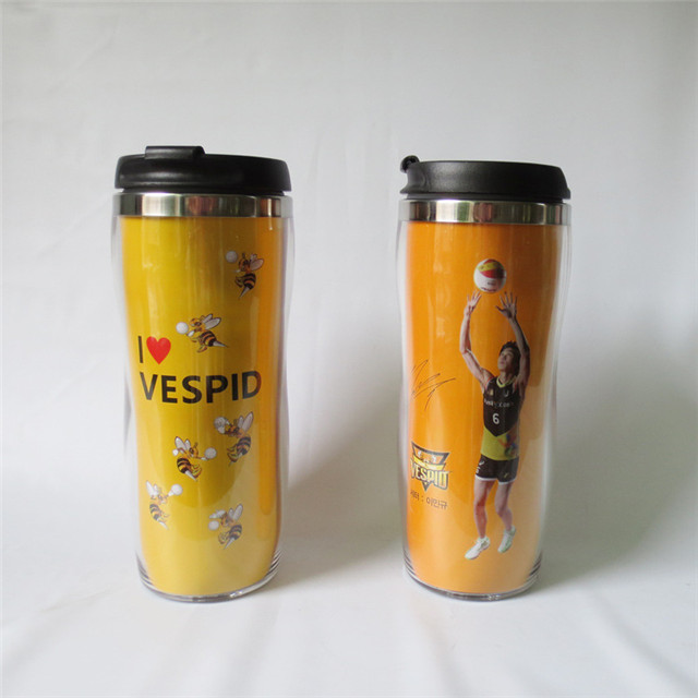 Double Wall Stainless Steel Vaccum Coffee Mug with Paper Insert Mug