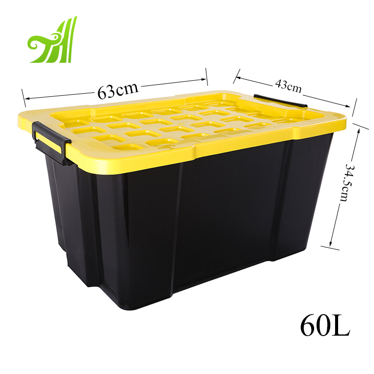 Wholesale Heavy Duty Plastic Compartment Storage Box With Lid