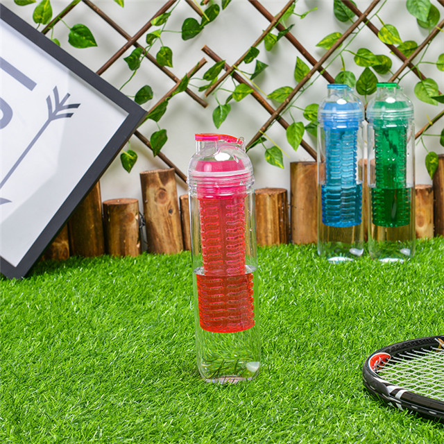 High Quality OEM Fashion BPA Free Fruit Infuser Clear Bottle