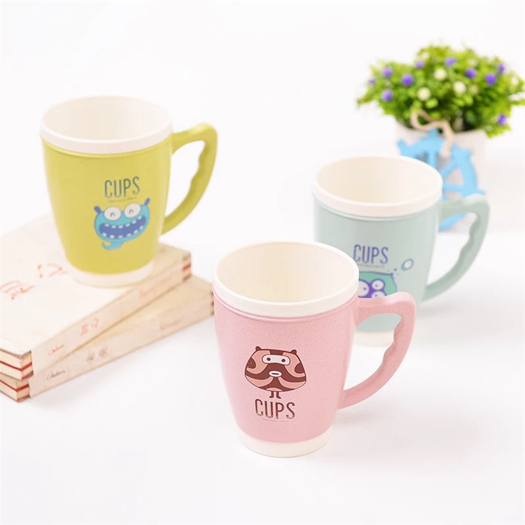Unique Design BPA Free Wheat Straw Coffee Cup