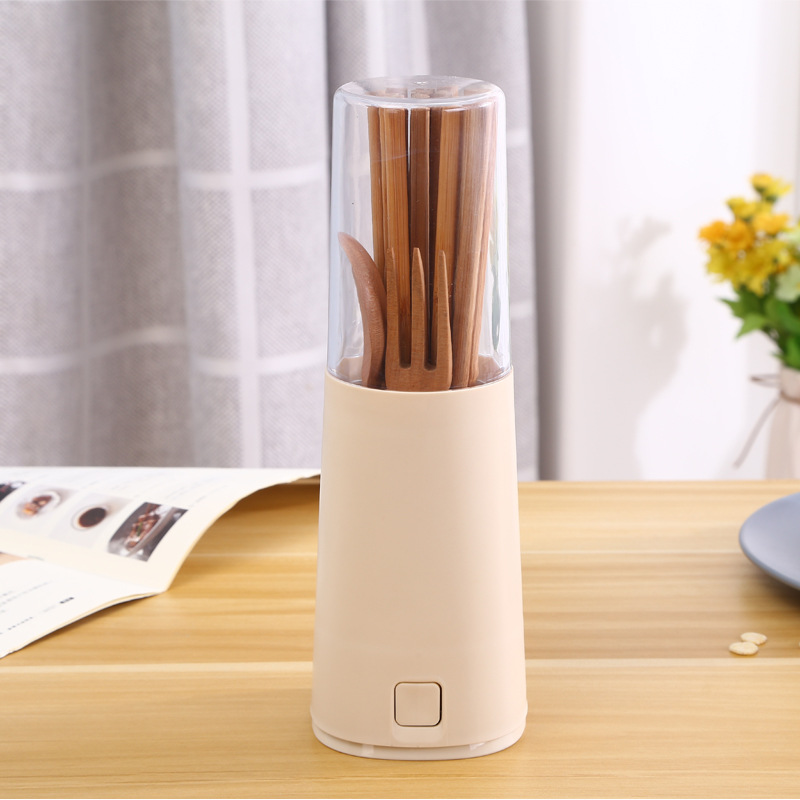 Natural Bamboo Chopsticks Holder Box Wheat Chopsticks Storage Box Biodegradable Wheat Straw 