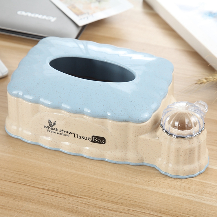 Factory Selling Directly Wheat Straw Plastic Tissue Box Wholesale
