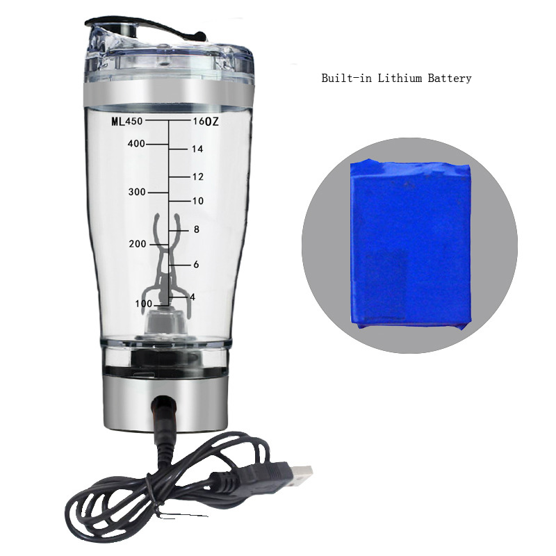 Factory Supply Electronic Sports Protein Shaker Bottle With Battery