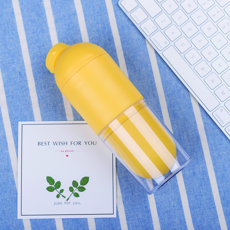 Hot-selling Dual-functional Colorful Capsule Pills Shape Plastic Water Bottle 