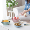 2 Layers Unique style Home Plastic Snack Dipping Bowl