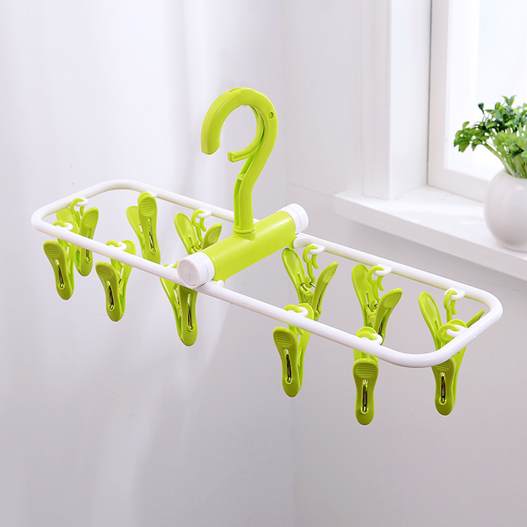 Online China Shop Cost-effective Best Selling Underwear Folding Plastic Hanger For Sock