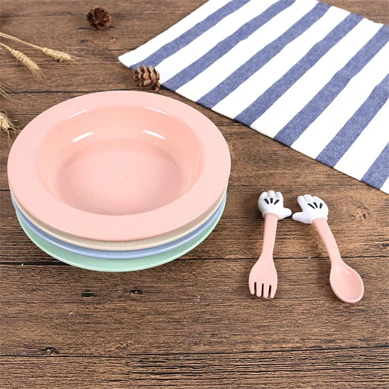 Environmentally-Friendly Indian Mr Tableware Toy With Cartoon Dinnerware Set