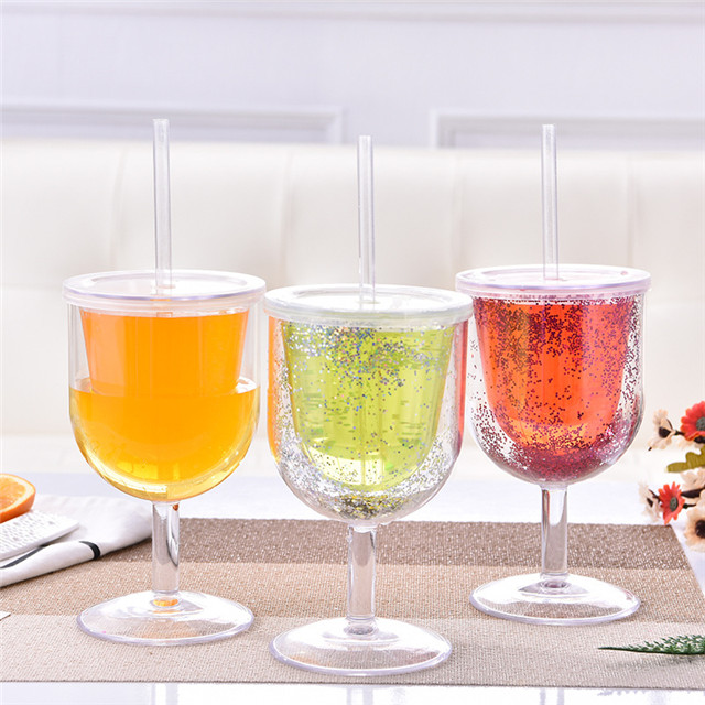 New Products Plastic Cocktail Cup, Double Wall Plastic Beer Cup, Plastic Drinking Cup