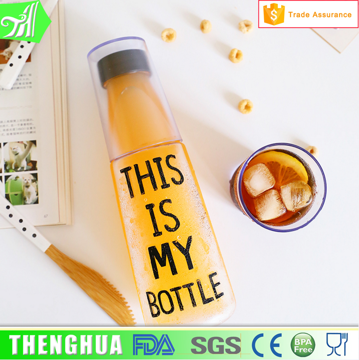 Creative Fonta Customized Plastic Shaker Insulated Water Bottle