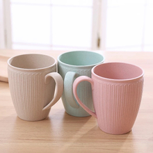 Bathroom Wash Cup Toothbrush Cup Plastic Cup Brushing Cup Simple And Environmentally Friendly Wheat Toothbrush Holder 