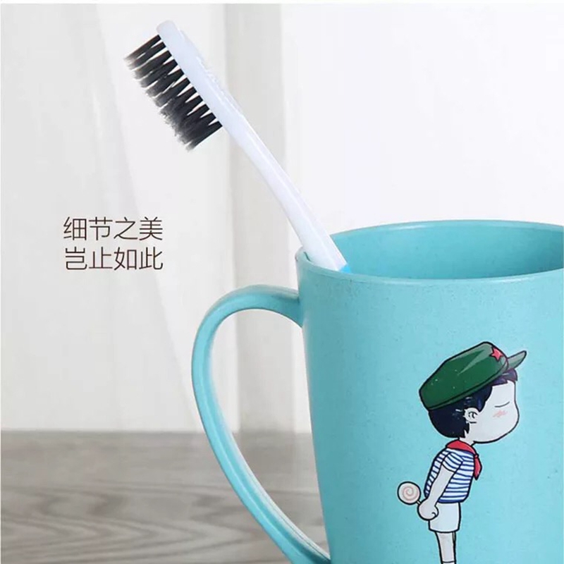 Amazon Best Seller Korean Style Eco-Friendly Wheat Straw Cup/Family Toothbrush Holder