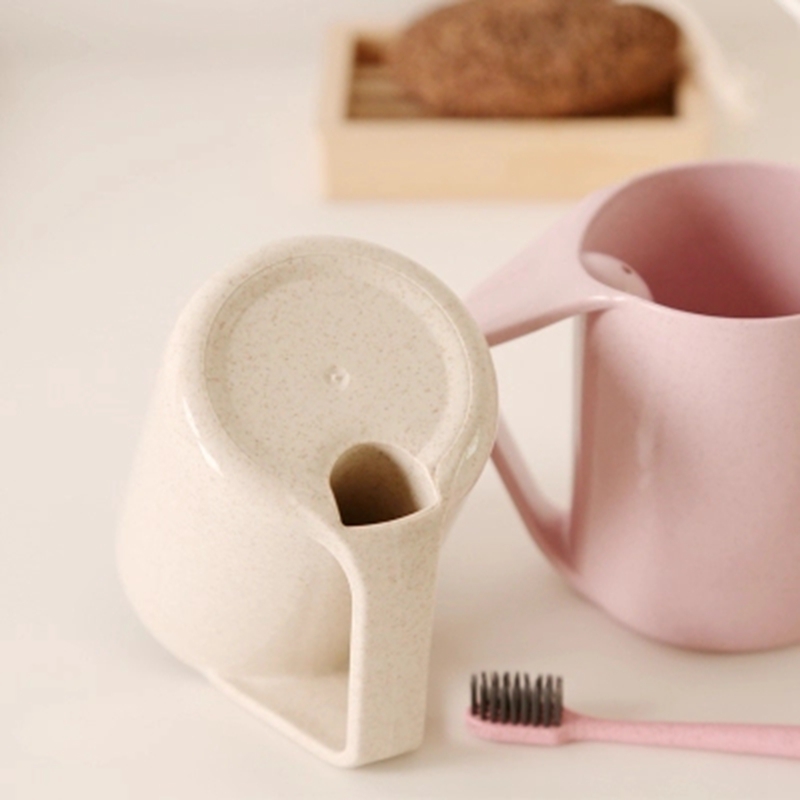 Cups with Toothbrush Holder, Cup for Water, Eco Friendly Couple Brushing Toothbrush Cups Lovers Household