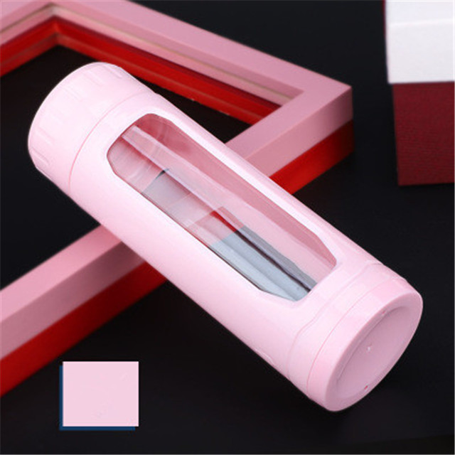 Multi-function 400 ML Double Wall Glass Bottle With Plastic Package, Glass Water Bottle For Gift